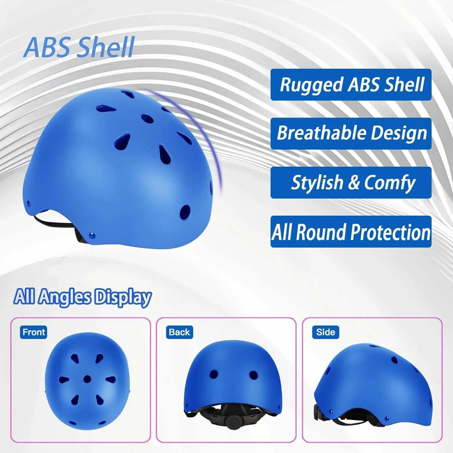 Wrist Pads for Toddler newscast Age 3-14 Boys Girls$ Bike Skateboard Hoverboard Scooter Rollerblading Helmet Set Kids Adjustable Helmet$ with Sports Protective Gear Set Knee Elbow 