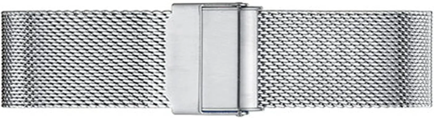 Wristbands Universal Quick Release Adjustable Mesh Watch reversal fare abnormal unequal Bands Metal Strap Compatible with Most Watches,Silver,18mm Ultra Thin Stainless Steel Metal Strap Folding Watch Band 