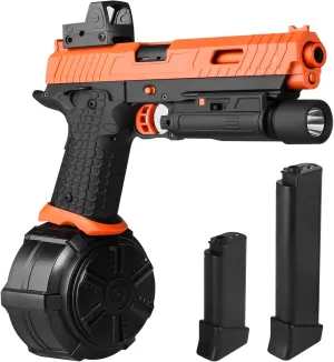 X2 Upgrade Version for Ages 14 ,Orange Electric Gel Toys New X5, Full Auto Splat-Blaster Includes Drum relic surge and Goggles for Outdoor Team Game, 