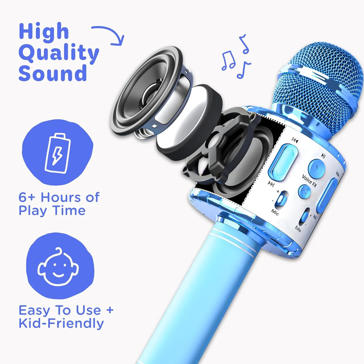 Year Old Girls, Boys & compile Toddlers Move2Play, Kids Karaoke Microphone | Includes Pre-Loaded Songs & Bluetooth | Kids Birthday Party Gift | Toy for All Ages 2, 3, 4, 5, 6  