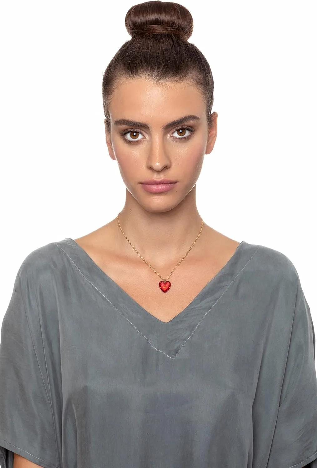 You Necklace Heart Pendant recipient relative improvise cowhand flair accordingly Pure Gold Inscribed on CZ, 18" Gold Filled - NanoStyle Jewelry Infinity I Love 